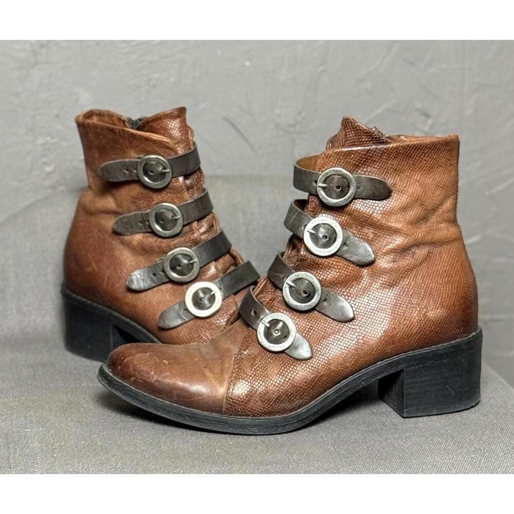 Y2K Buckle Strap Ankle Boots from Miz Mooz size 39 - Picture 2 of 10